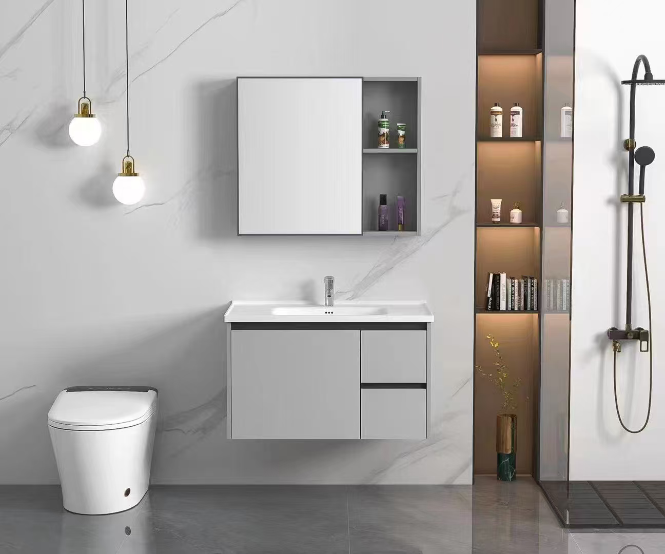 ENSEMBLE LAVABO & MEUBLE SMART – AWRIMA LINE – 80 CM