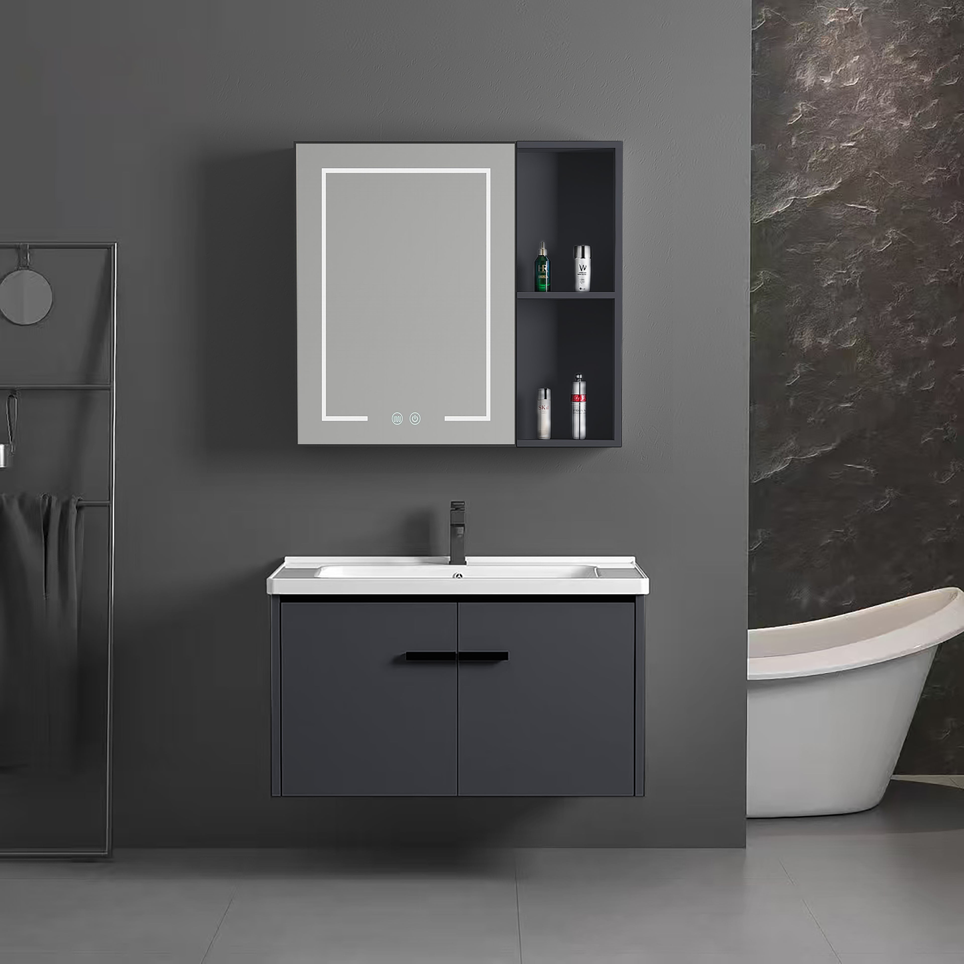 MEUBLE SALLE DE BAIN SMART – 2 TIROIRS – ANTI-FUITE