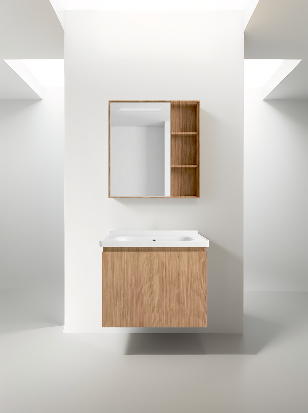 MEUBLE SALLE DE BAIN SMART – 60 CM – SYSTÈME ANTI-FUITE